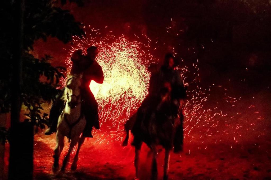 Représentation spectacle grand est cheval feu